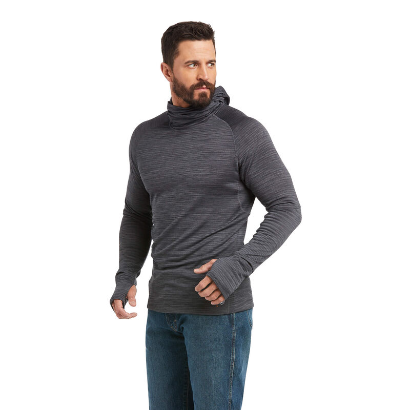 Ariat Hemden Herren - Rebar Gridwork Balaclava DunkelGrau ( GCPQA-0913 )